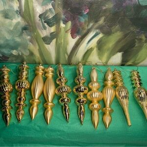 10 Gold Glass Hand Blown Christmas Ornaments for 2026 Christmas